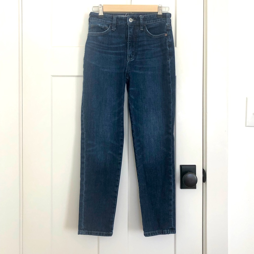 Classic High-Rise Straight Leg Women’s Jeans - Dark Blue